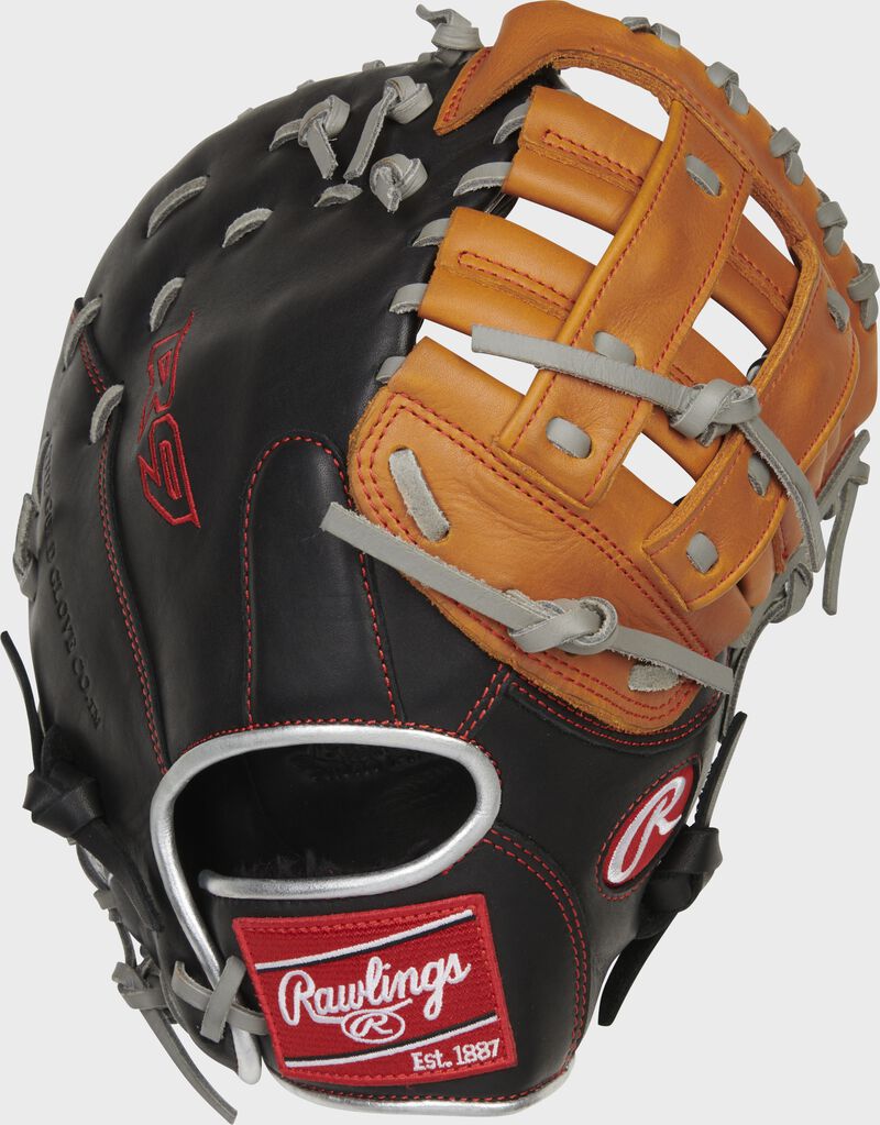 Rawlings R9 Contour 12" First Base Mitt 1B Baseball Glove R9FMU-17BT