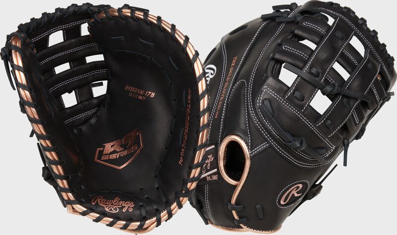 Rawlings R9 12.5" First Base Mitt 1B Fastpitch Softball Glove R9SBFBM-17B