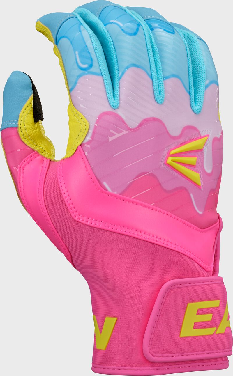 Easton Walk-Off Ethos DRIP Columbia Blue Pink Baseball Softball Batting Gloves
