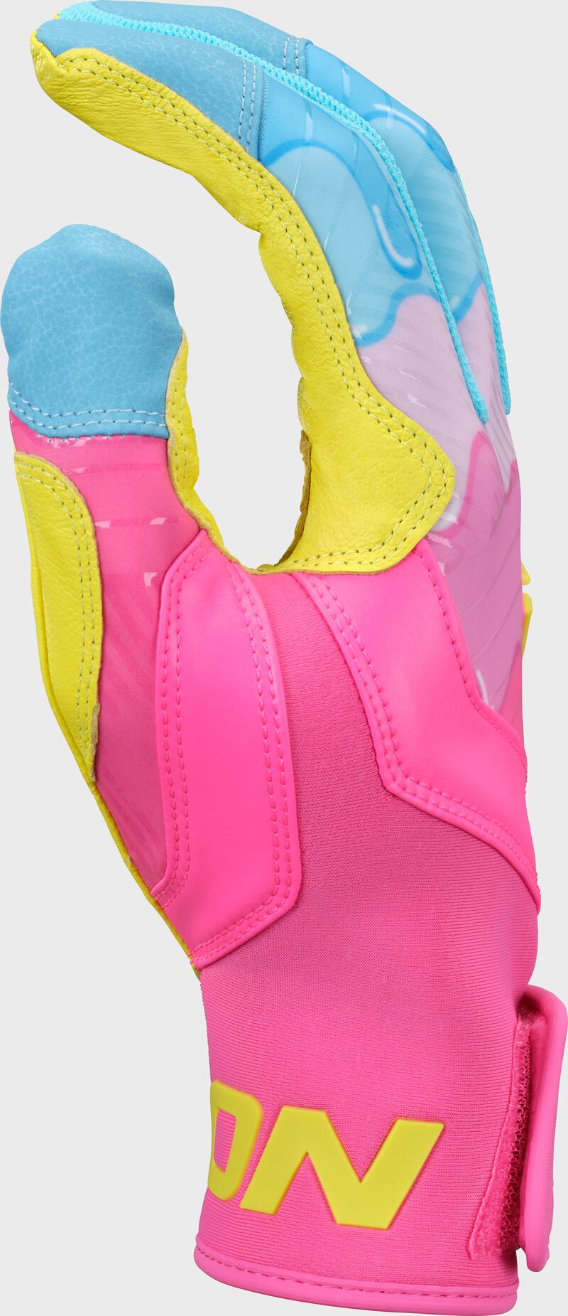 Easton Walk-Off Ethos DRIP Columbia Blue Pink Baseball Softball Batting Gloves