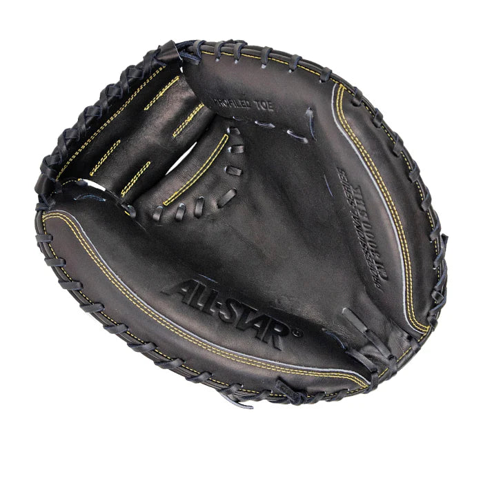 All-Star Pro Elite Baseball Catchers Mitt Glove - Black