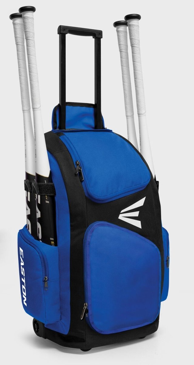 bat traveler's backpack Easton Traveler Stand Up Wheeled Bag Royal