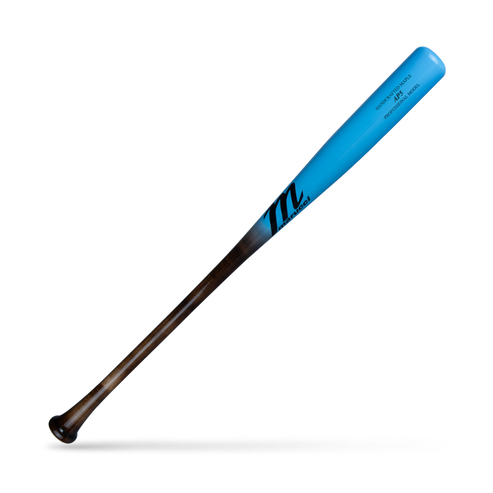 Marucci AP5 Pro Model Flame Fade/Baby Blue Wood Baseball Bat