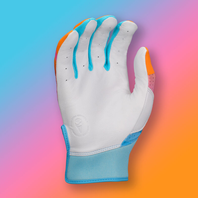Easton Ghost Ethos Rainbow Sherbet Fastpitch Softball Batting Gloves