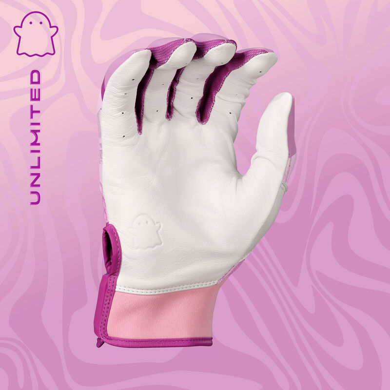 Easton Ghost Ethos Unlimited Lilac Fastpitch Batting Gloves
