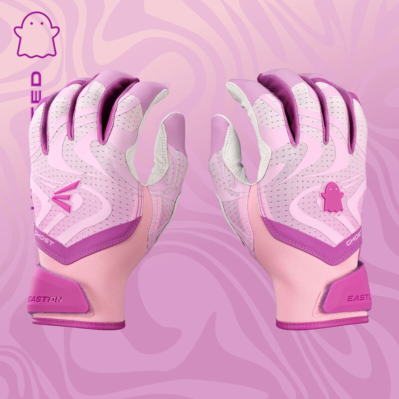 Easton Ghost Ethos Unlimited Lilac Fastpitch Batting Gloves