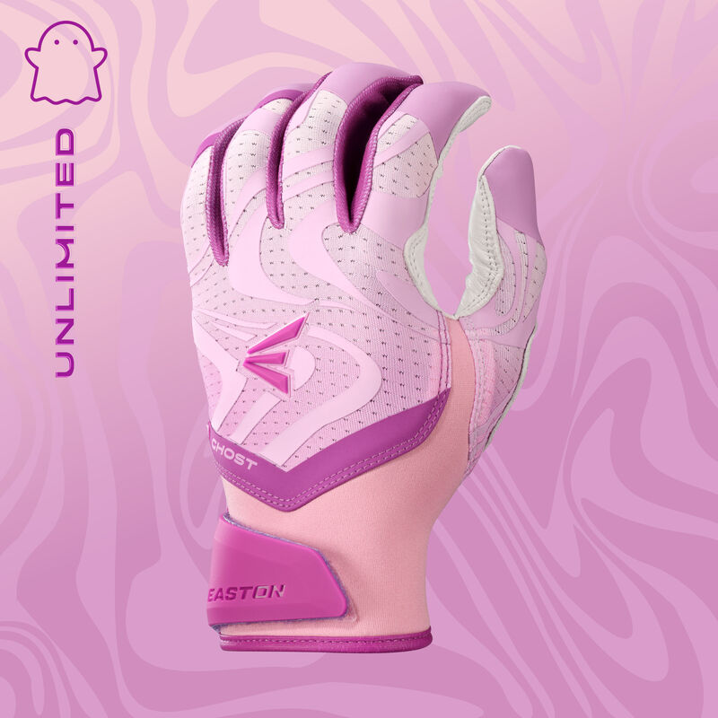 Easton Ghost Ethos Unlimited Lilac Fastpitch Batting Gloves