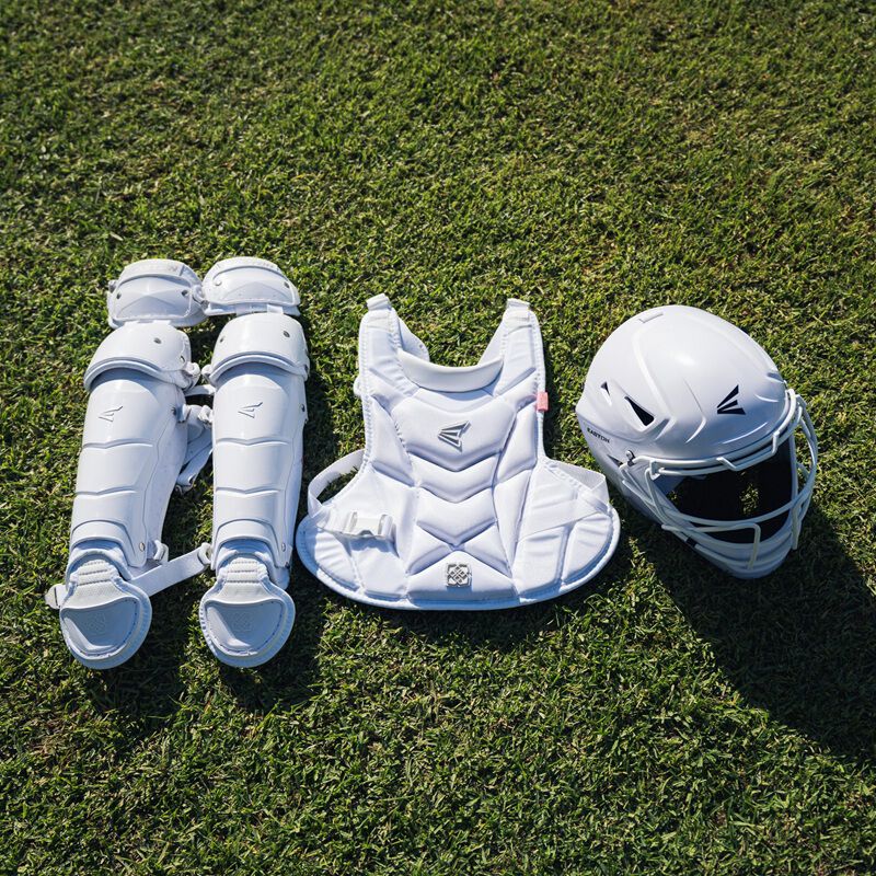 easton catchers gear Easton Jen Schro My Very First Youth Catcher's Set, Black, XS
