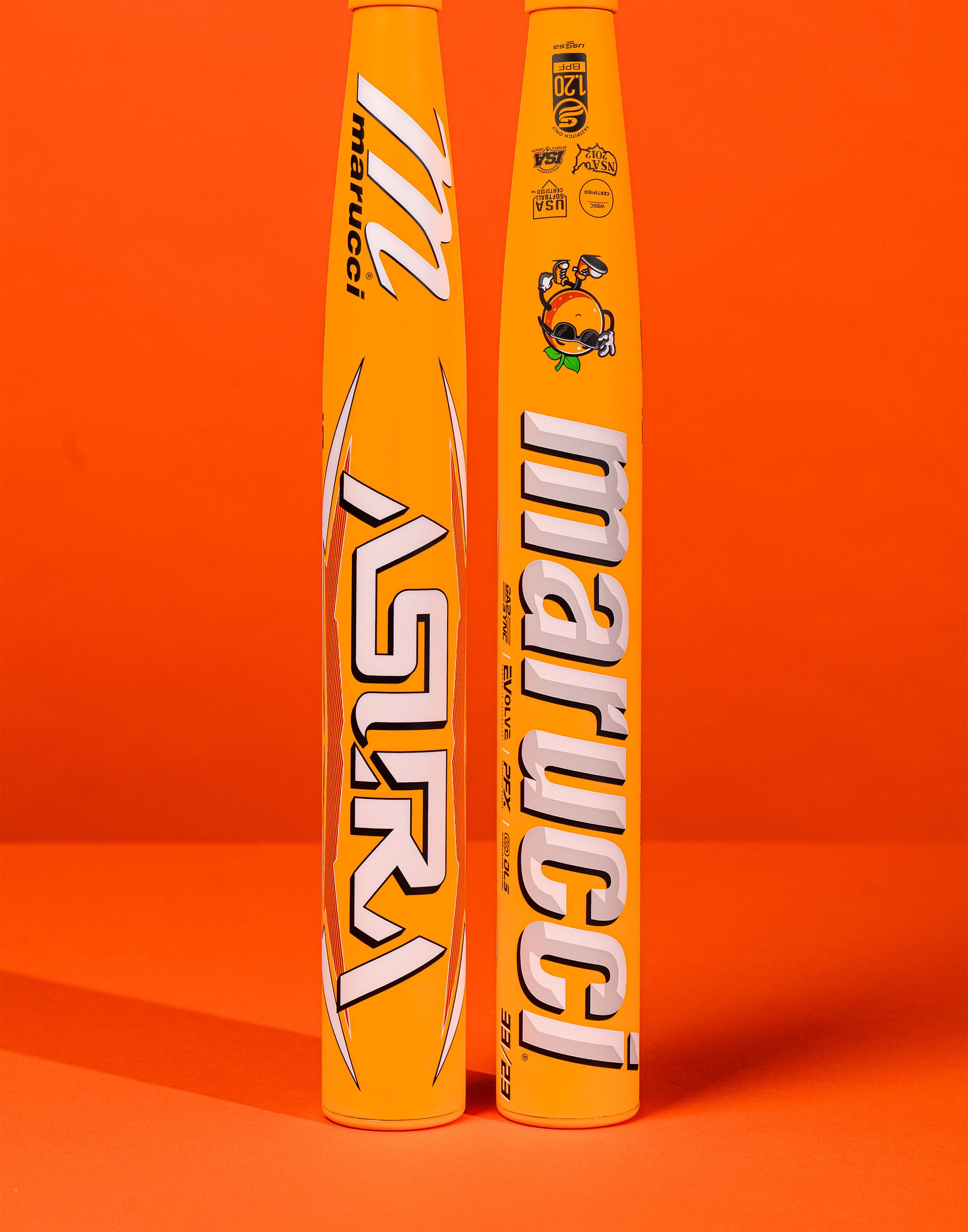 chiroru 2026 Marucci Asura Glow Citrus Spark Orange Fastpitch Softball Bat: -1