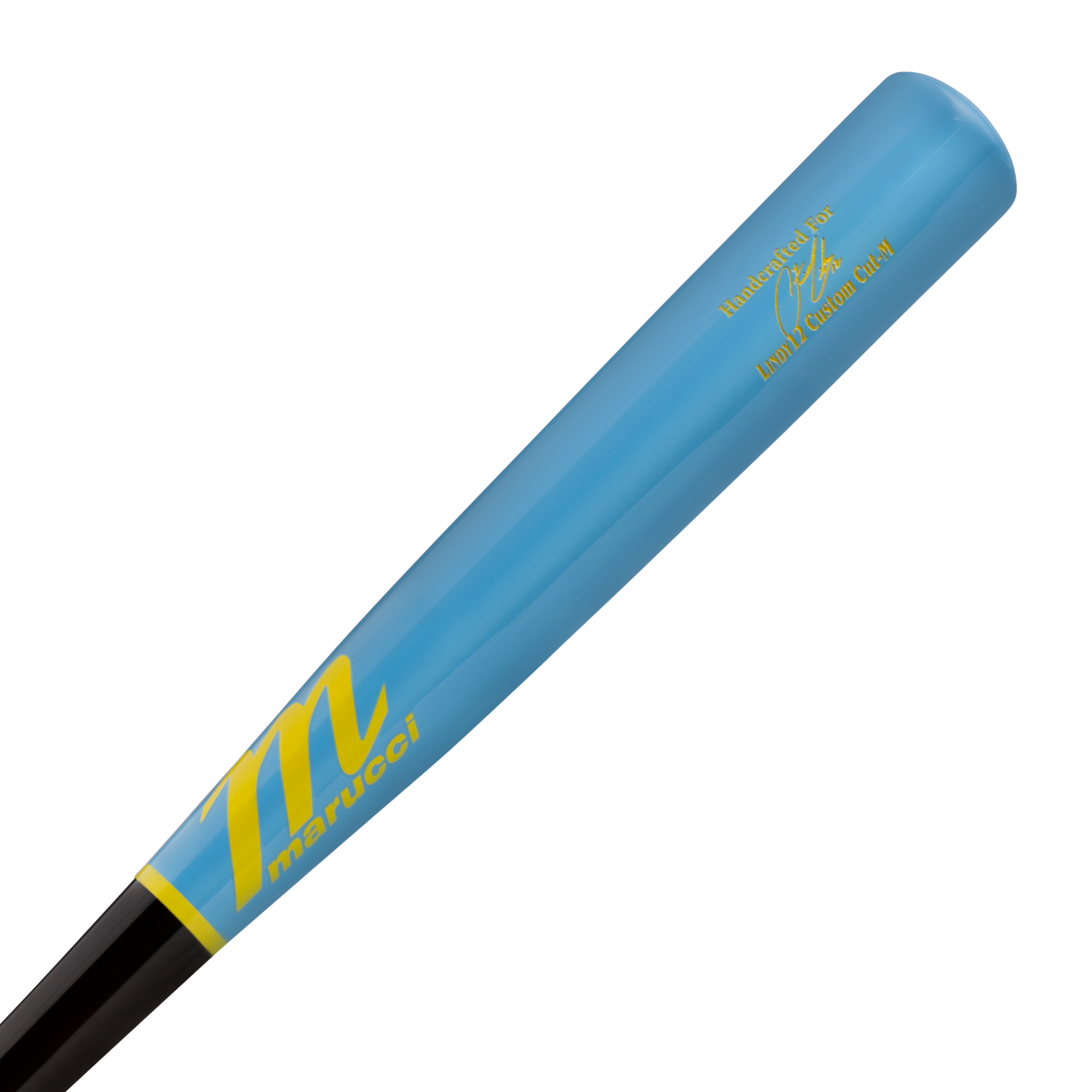 Marucci LINDY12 Pro Eclipse/Baby Blue Wood Baseball Bat