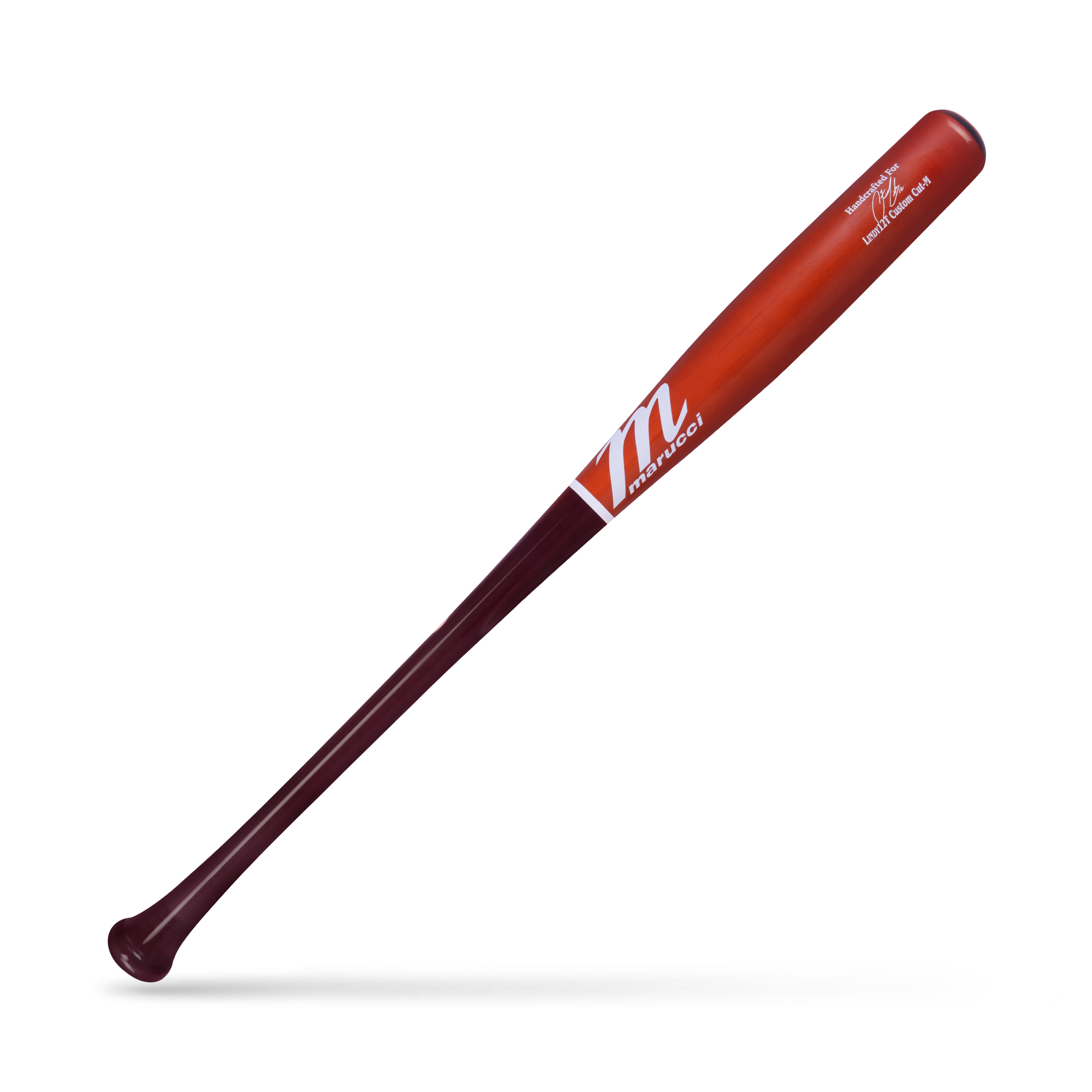 Marucci LINDY12 Torpedo Pro Cherry/Matte Burnt Orange Wood Baseball Bat