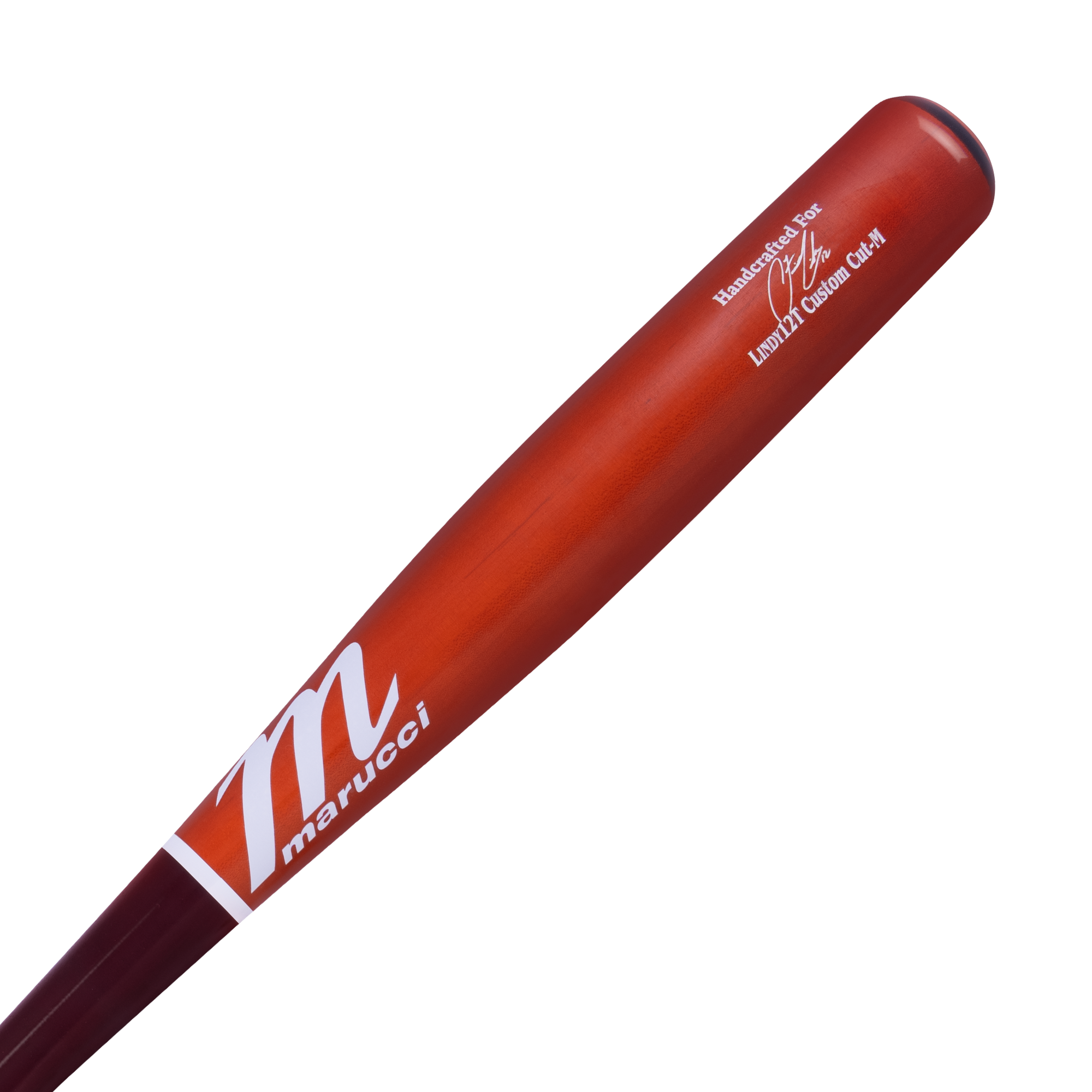 Marucci LINDY12 Torpedo Pro Cherry/Matte Burnt Orange Wood Baseball Bat