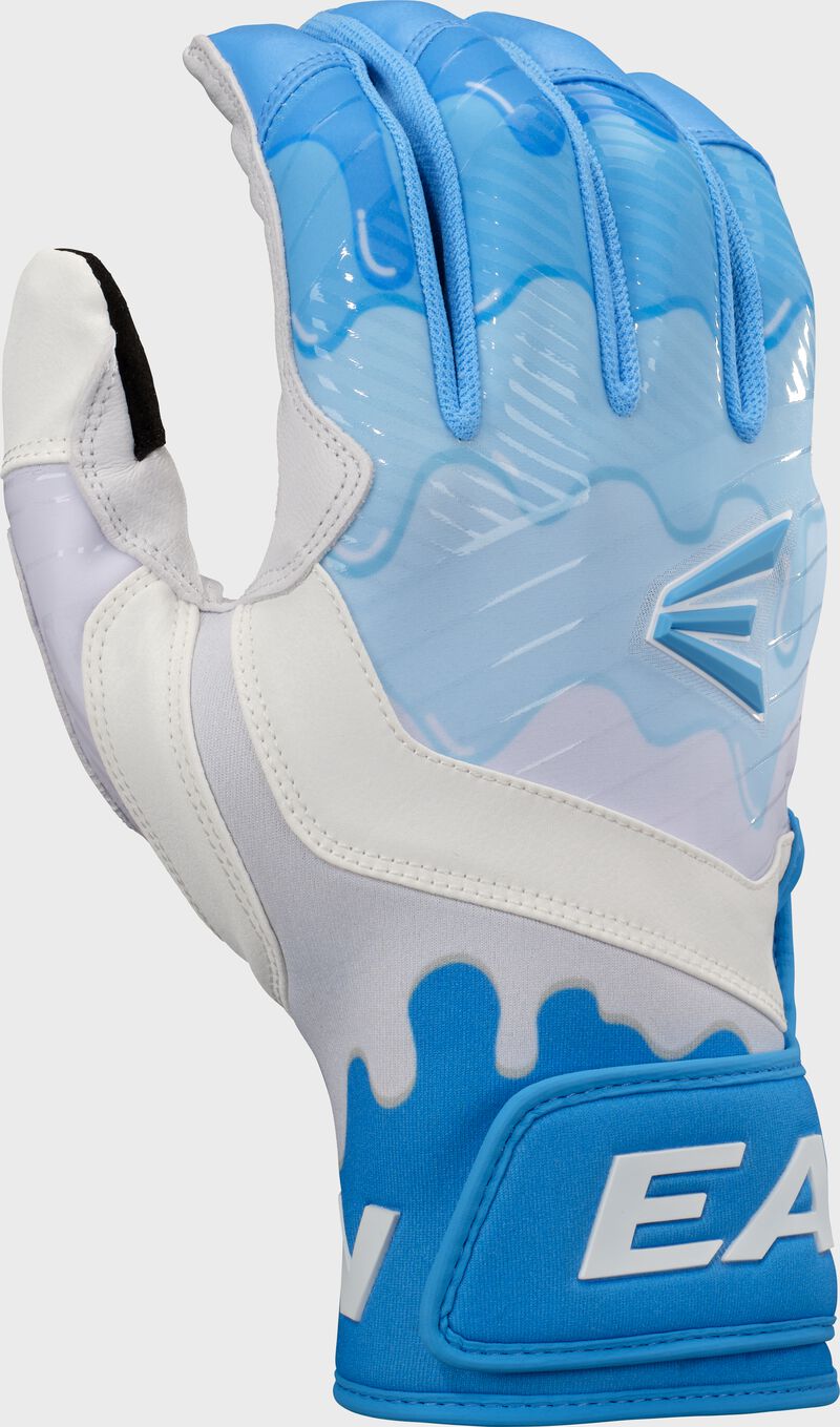 Easton Walk-Off Ethos DRIP White/Blue Baseball Softball Batting Gloves