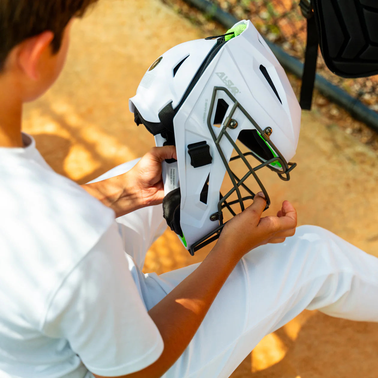 All-Star MVP-PRO LT Matte Baseball Catchers Helmet Mask