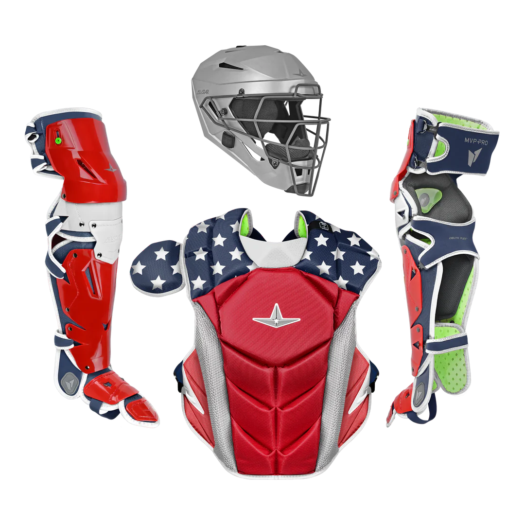 catchers gear All - Star MVP Pro Medium (Intermediate) Baseball Catcher's Set
