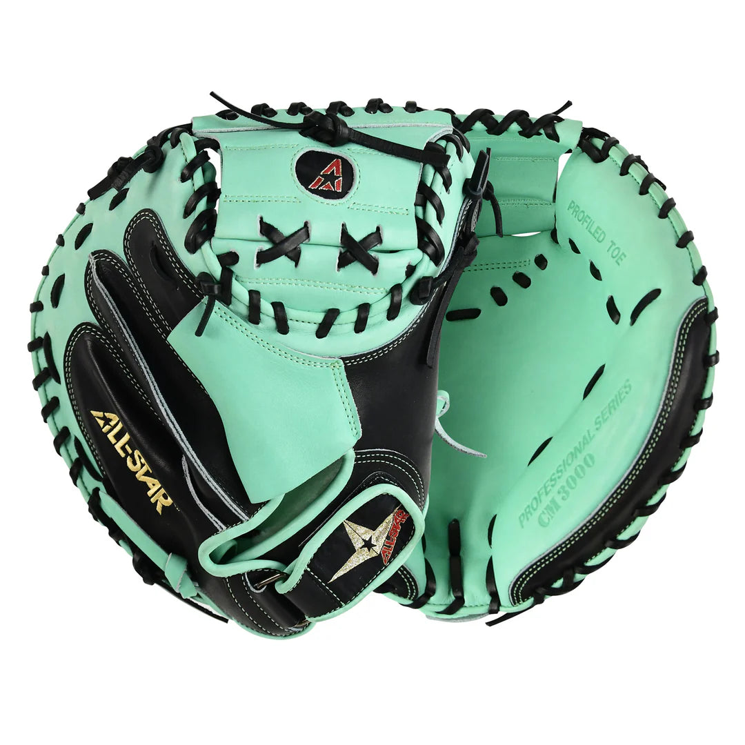 All-Star Pro-Elite 34" Limited Edition Baseball Catchers Mitt Glove CM3000 Black/Mint