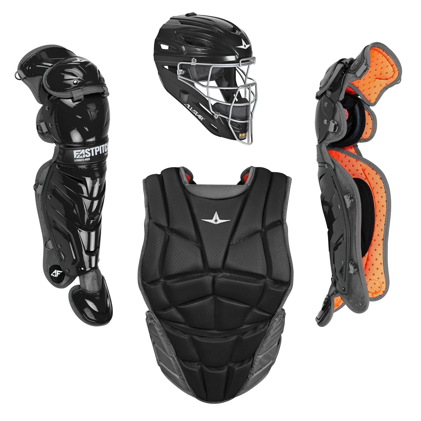 AllStar AFx Fastpitch Softball Catchers Gear Box Set