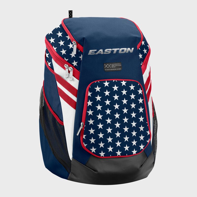 Easton Game Ready Youth Backpack - Red / White / Blue